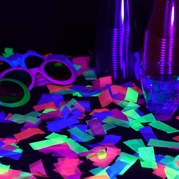 Multicolor Blacklight (UV Reactive) Tissue Paper Confetti (1lb)