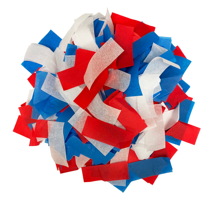 Red, White, Blue Tissue Paper Confetti (1lb)