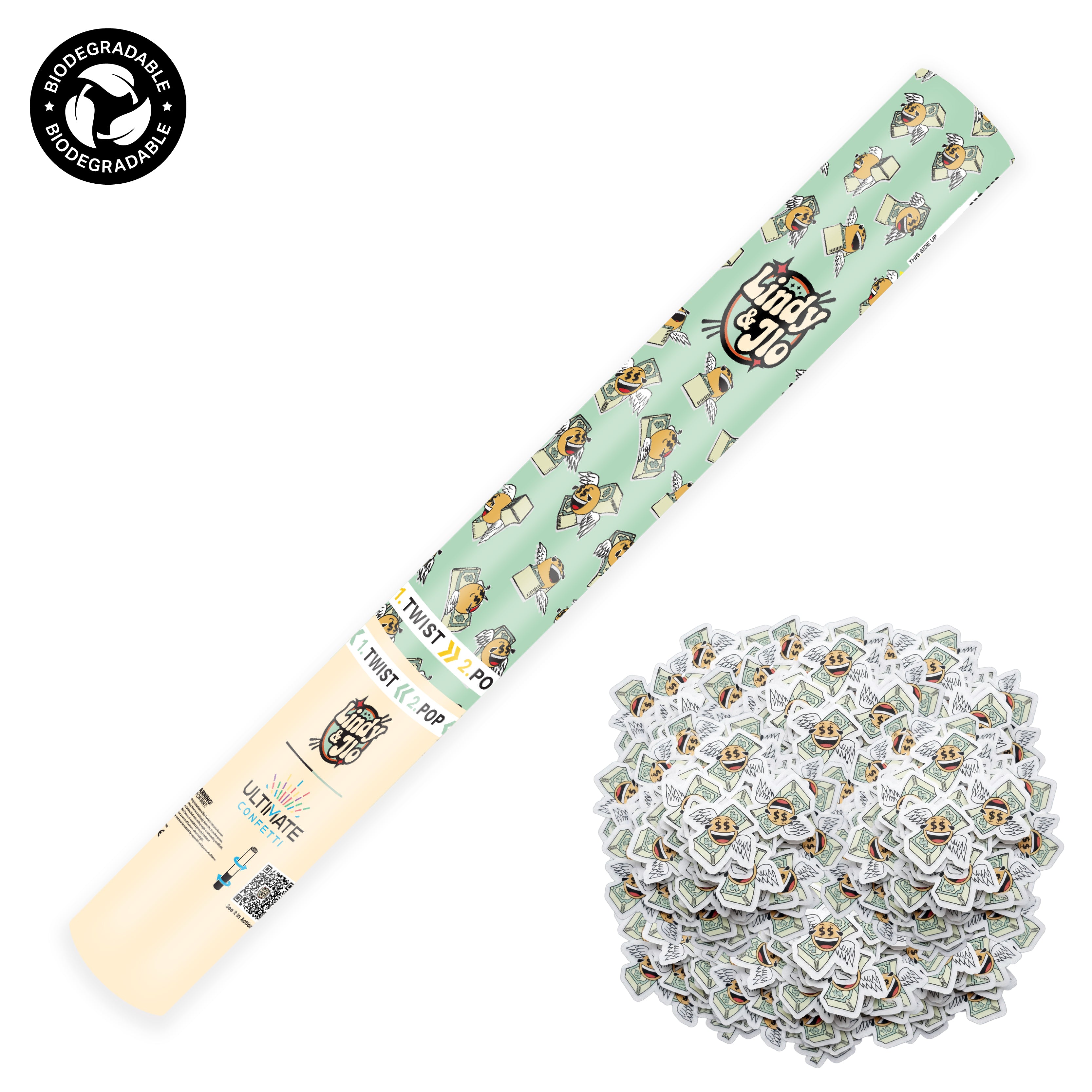 Funny Money - Handheld Tissue Confetti POP Cannon