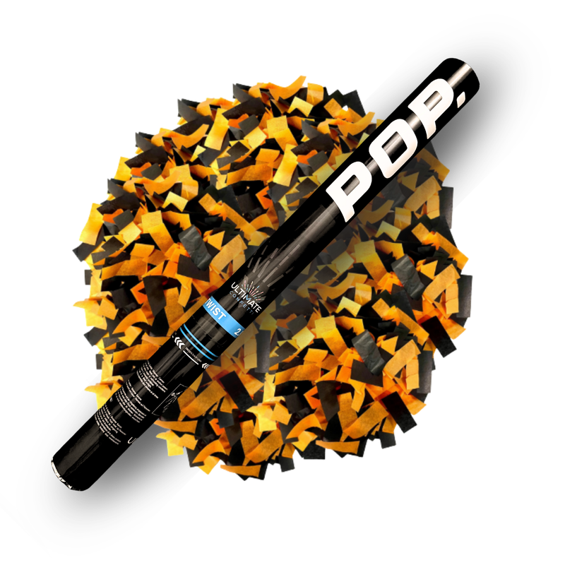Halloween Orange and Black Tissue Confetti POP Cannon