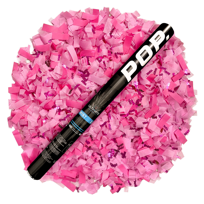 'It's a Girl!' Gender Reveal Confetti Cannon (2 Pack)