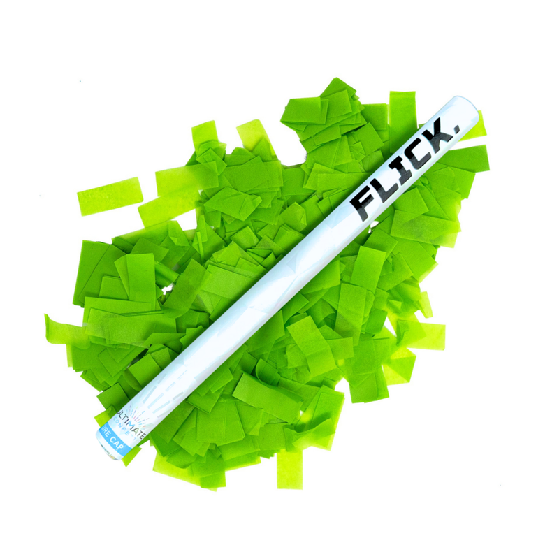 Light Green Tissue Paper Confetti Flick Stick - 14" (Pack of 8)