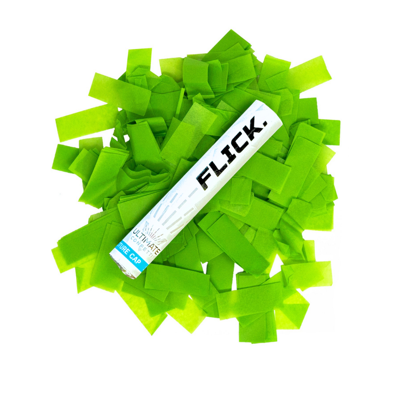Light Green Tissue Paper Confetti Flick Stick - 6" (Pack of 8)