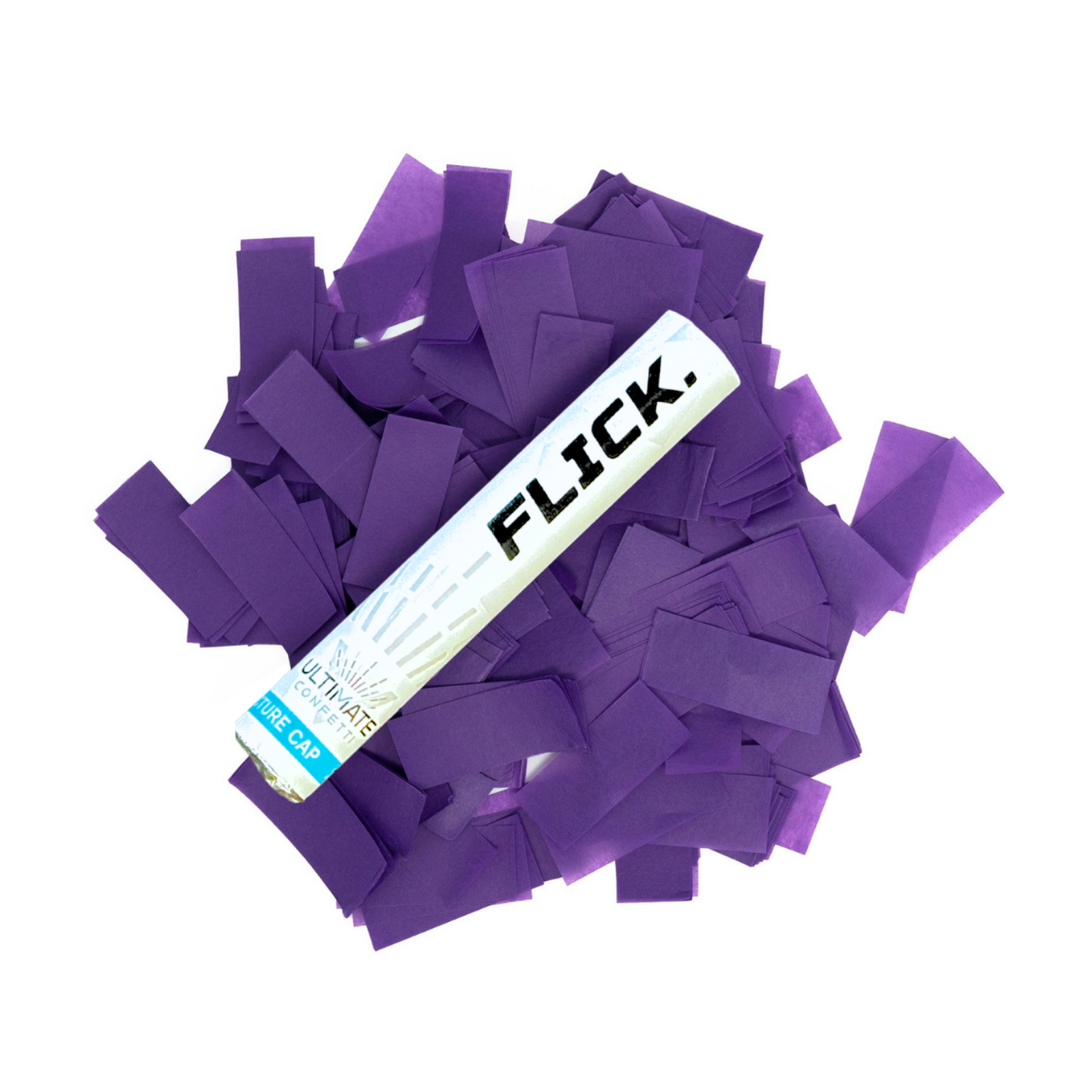 Purple Tissue Paper Confetti Flick Stick - (Pack of 8)