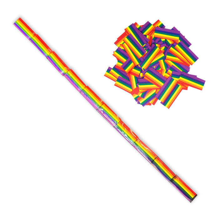 Rainbow Tissue Confetti - Speed Load Cannon Sleeve (1/4lb)