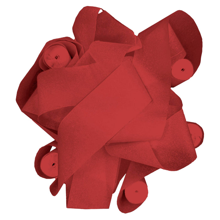 Red Tissue Stadium Streamers - 10 Rolls (2" x 30')