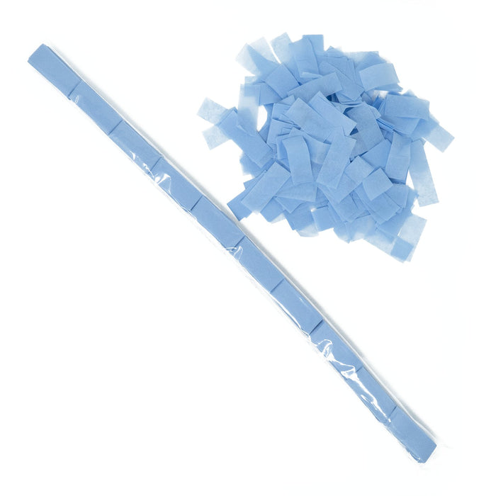 Baby Blue Tissue Confetti - Speed Load Cannon Sleeve (1/4lb) - Ultimate Confetti