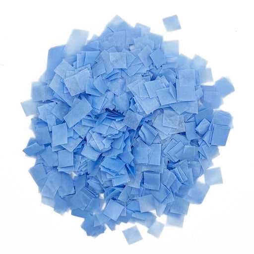 Baby Blue Tissue Paper Miniature Confetti - Squares (1lb) - Ultimate Confetti