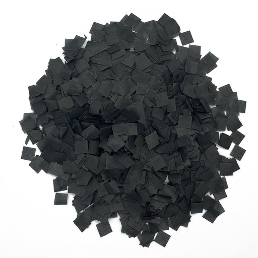 Black Tissue Paper Miniature Confetti - Squares (1lb) - Ultimate Confetti