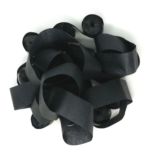 Black Tissue Paper Streamers - 30 Rolls (1/2" x 18') - Ultimate Confetti