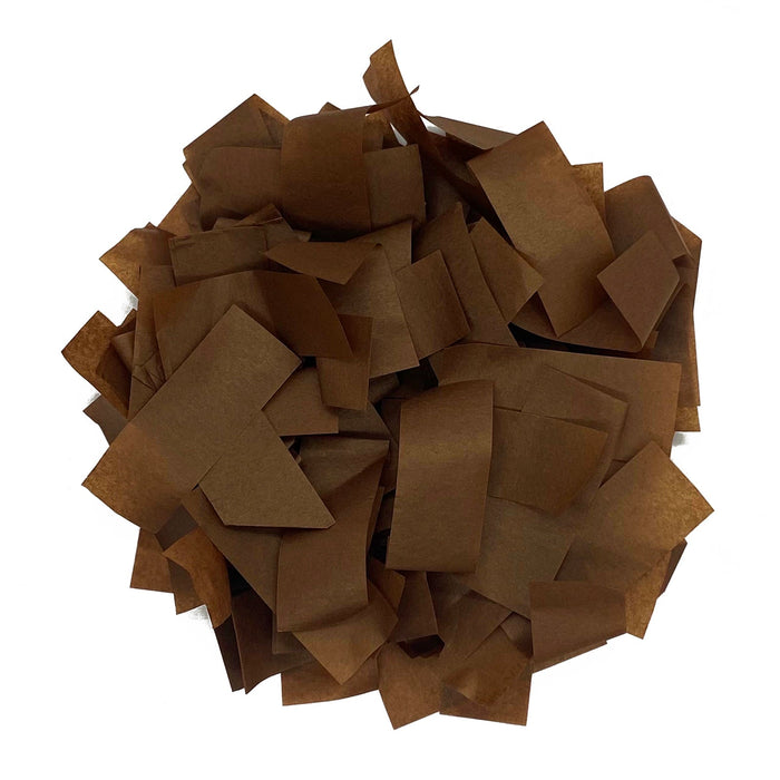 Brown Tissue Paper Confetti (1lb) - Ultimate Confetti