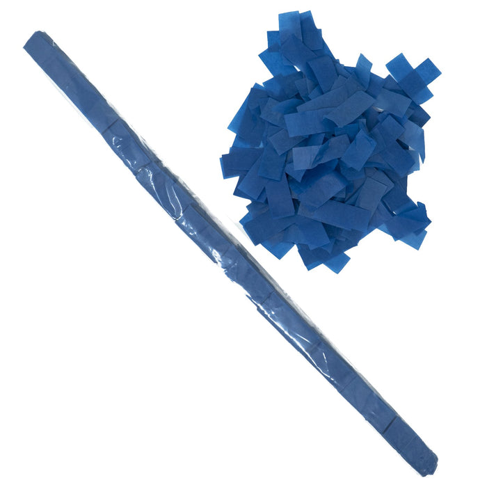 Dark Blue Tissue Confetti - Speed Load Cannon Sleeve (1/4lb) - Ultimate Confetti