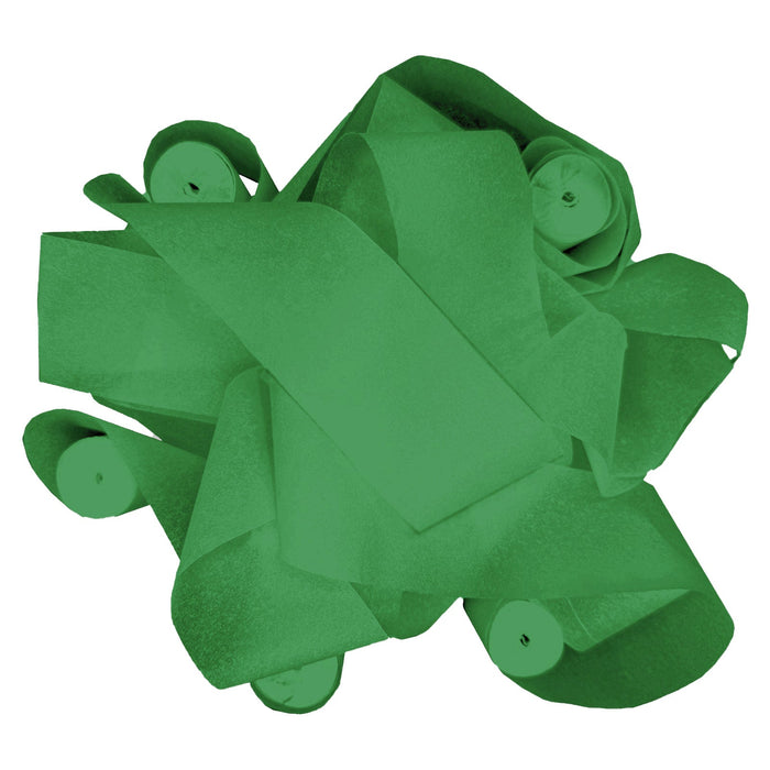 Dark Green Tissue Stadium Streamers - 10 Rolls (2" x 30') - Ultimate Confetti