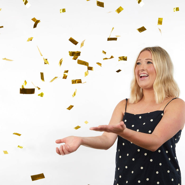 Gold Metallic Foil Confetti Handheld Cannon (22") - Ultimate Confetti