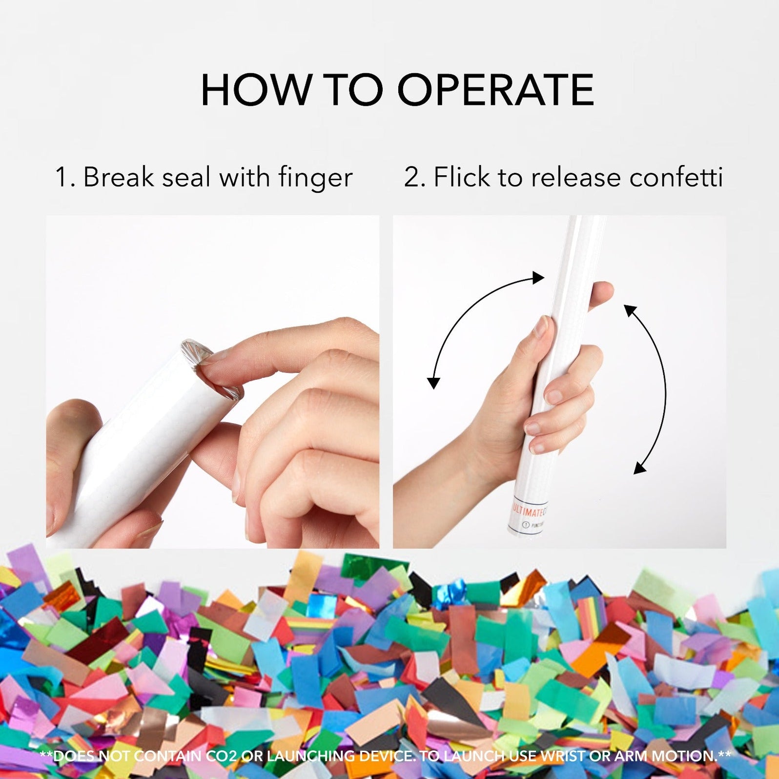 Streamer Sticks Gold Foil Streamer Flick Stick - Confetti Launchers — Ultimate Confetti