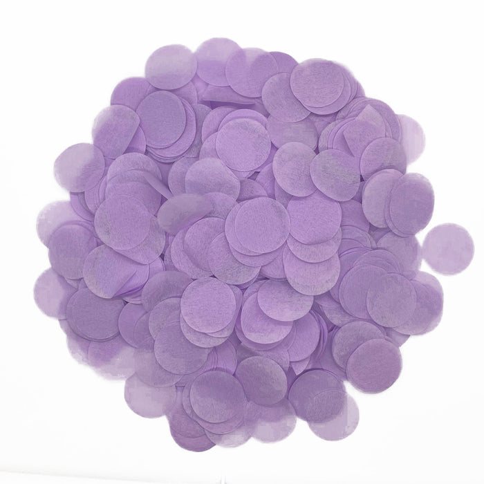 Lavender Tissue Paper Confetti Dots - 1" Circles (1lb) - Ultimate Confetti