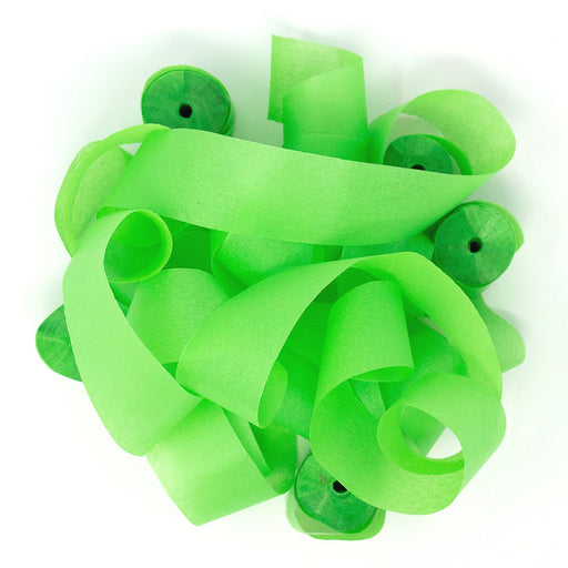 Light Green Tissue Paper Streamers - 30 Rolls (1/2" x 18') - Ultimate Confetti