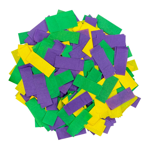 Mardi Gras Confetti Mix - Purple, Green, Yellow Confetti (1lb) - Ultimate Confetti