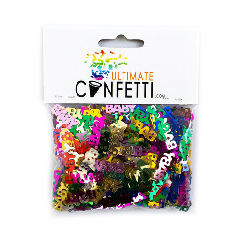 Multicolor "BABY" Shower - Table Confetti Decoration - Ultimate Confetti