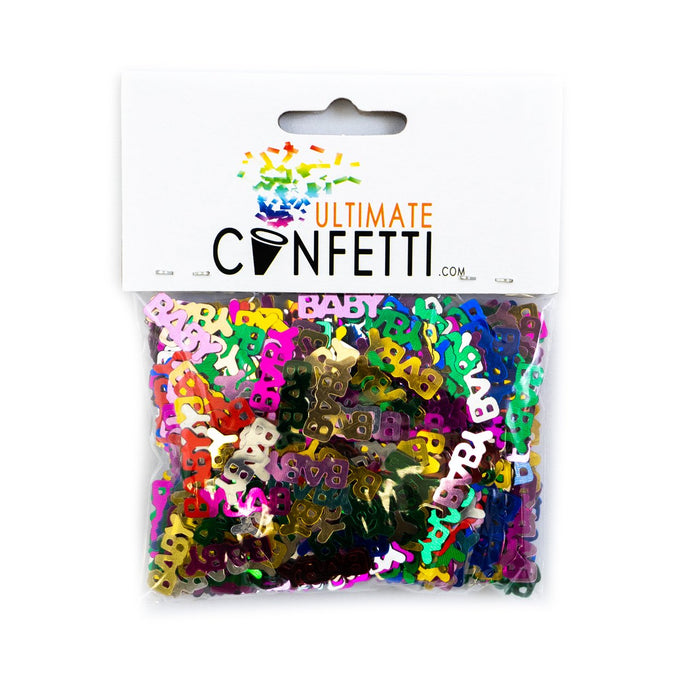 Multicolor "BABY" Shower - Table Confetti Decoration - Ultimate Confetti