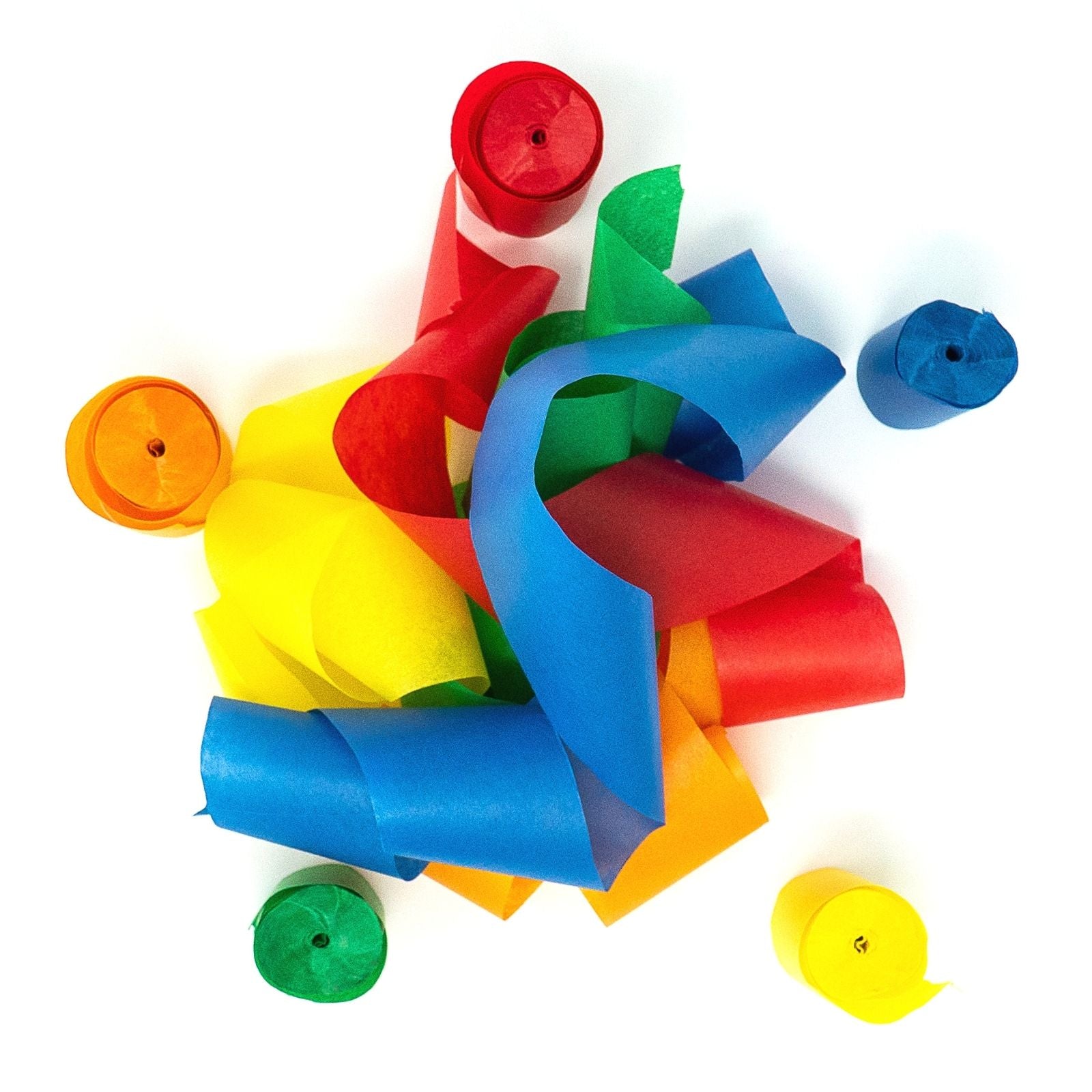 Multicolor Rainbow Tissue Paper Streamers - 20 Rolls (1