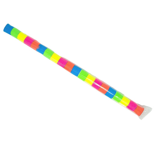 Neon Multicolor Tissue Streamers - 20 Rolls (1" x 30') - Ultimate Confetti