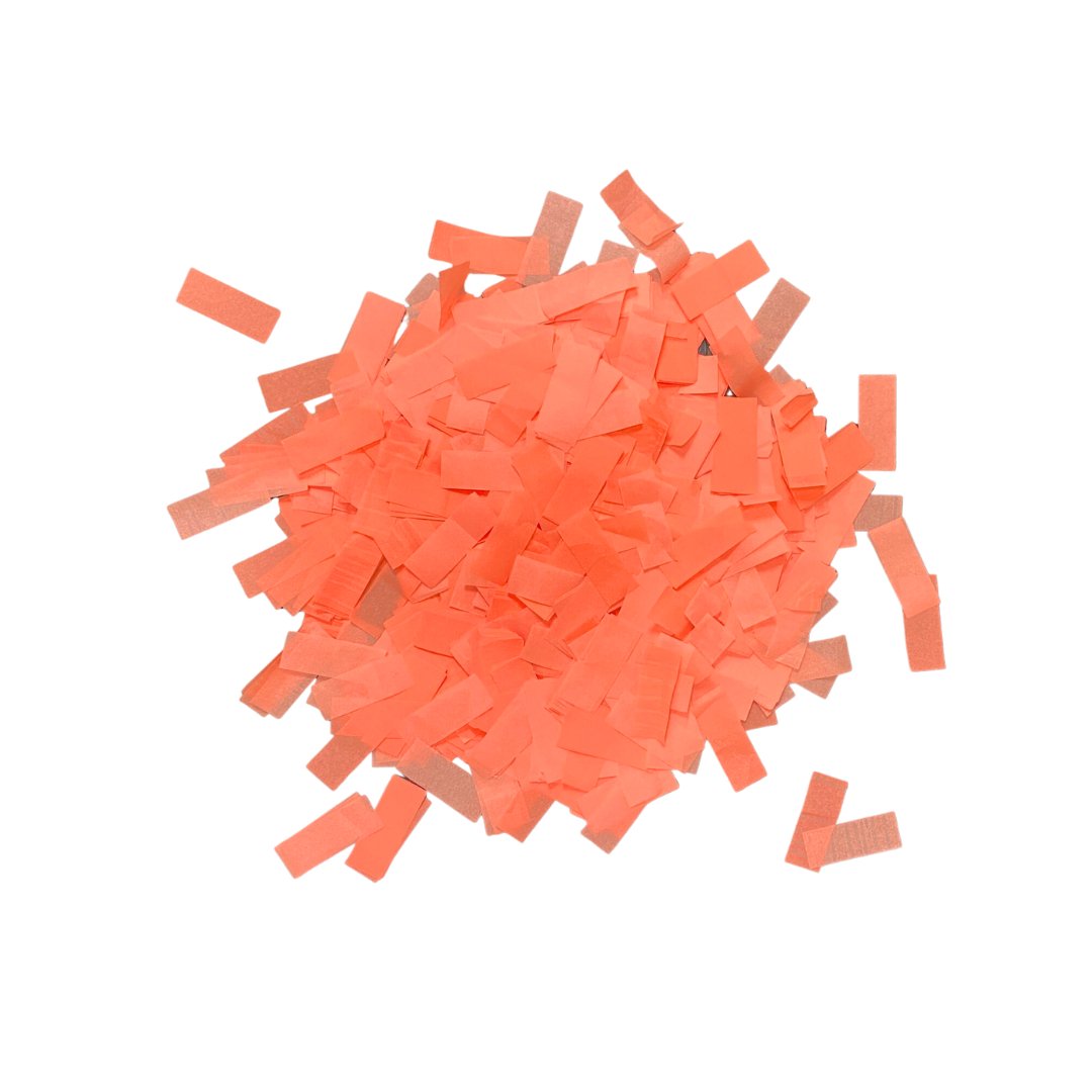 Neon UV Orange Tissue Paper Confetti (1lb) - Ultimate Confetti