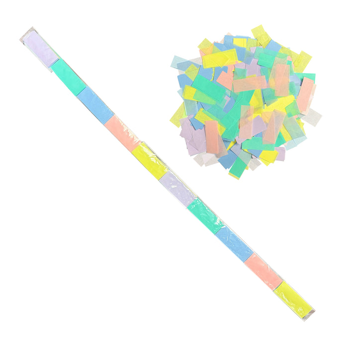 Pastel Multicolor Tissue Confetti - Speed Load Cannon Sleeve (1/4lb)