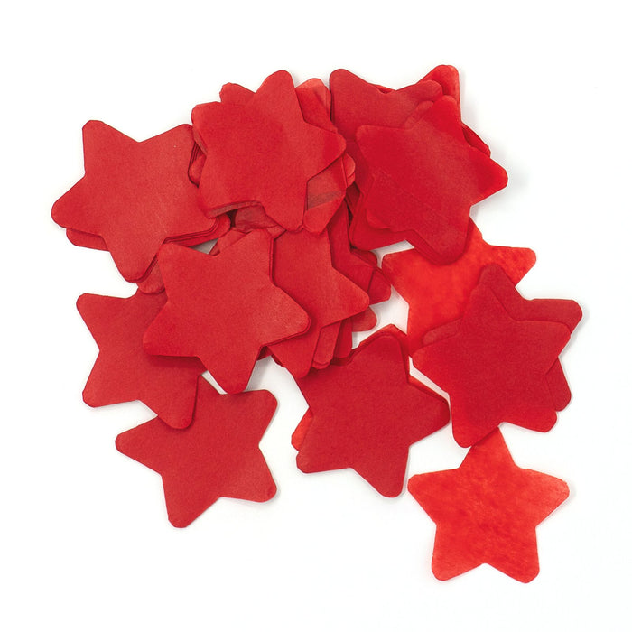 Red Tissue Paper Confetti - Stars (1lb) - Ultimate Confetti