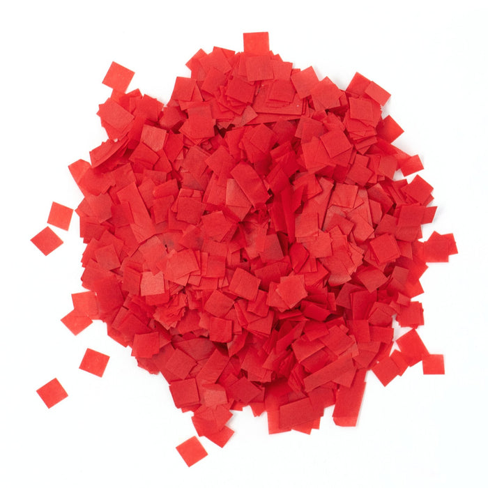 Red Tissue Paper Miniature Confetti - Squares (1lb) - Ultimate Confetti