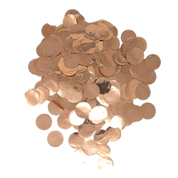 Rose Gold Metallic Confetti Dots - 1" Circles (1lb) - Ultimate Confetti