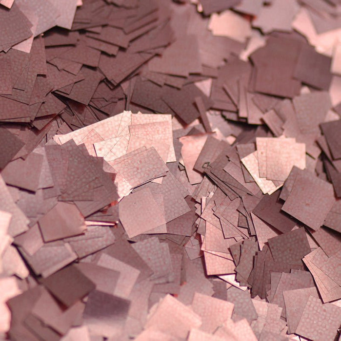 Rose Gold Metallic Miniature Confetti - Squares (1lb) - Ultimate Confetti