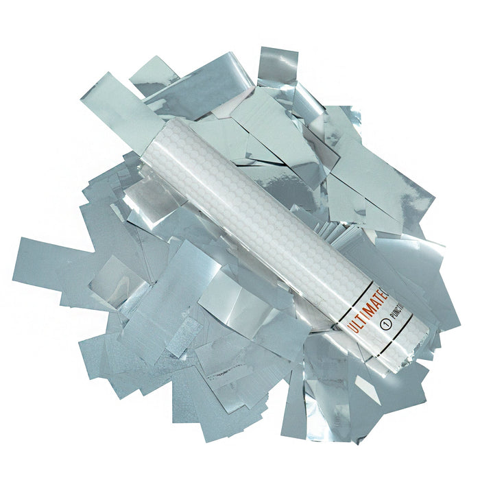 Silver Metallic Confetti Flick Stick - 6" (Pack of 8) - Ultimate Confetti