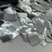 Silver Metallic Miniature Confetti - Squares (1lb) - Ultimate Confetti