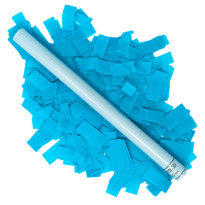 Turquoise Tissue Paper Confetti Flick Stick - 14" (Pack of 8) - Ultimate Confetti