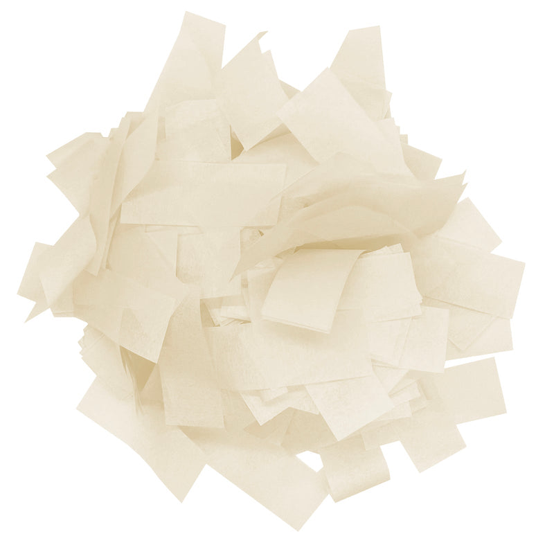 Vintage White/ Ivory Tissue Paper Confetti (1lb) - Ultimate Confetti