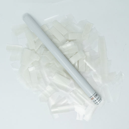 White Rice Paper Confetti Flick Stick - Water Soluble - 14” (Pack of 8) - Ultimate Confetti