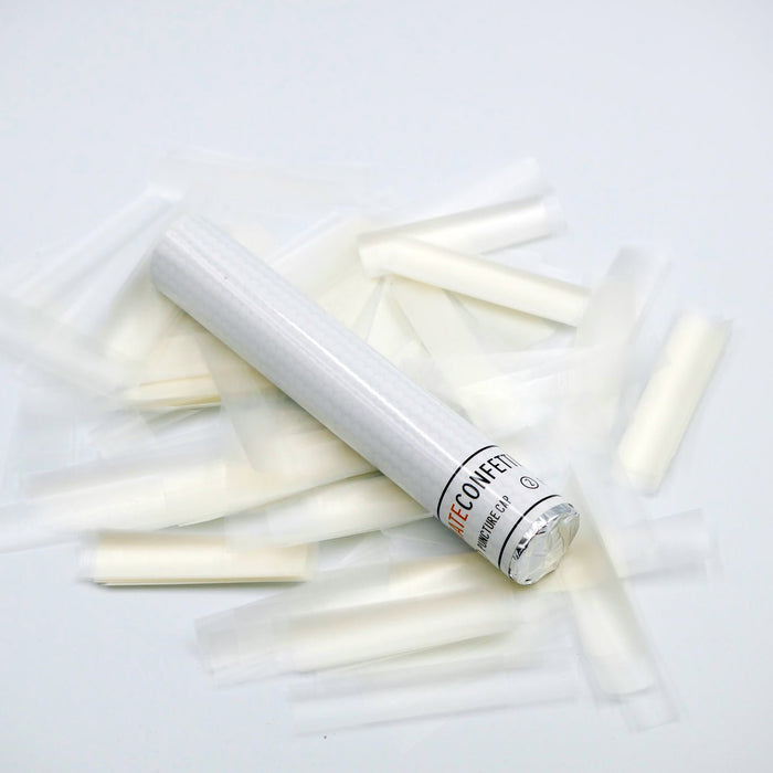 White Rice Paper Confetti Flick Stick - Water Soluble - 6" (Pack of 8) - Ultimate Confetti