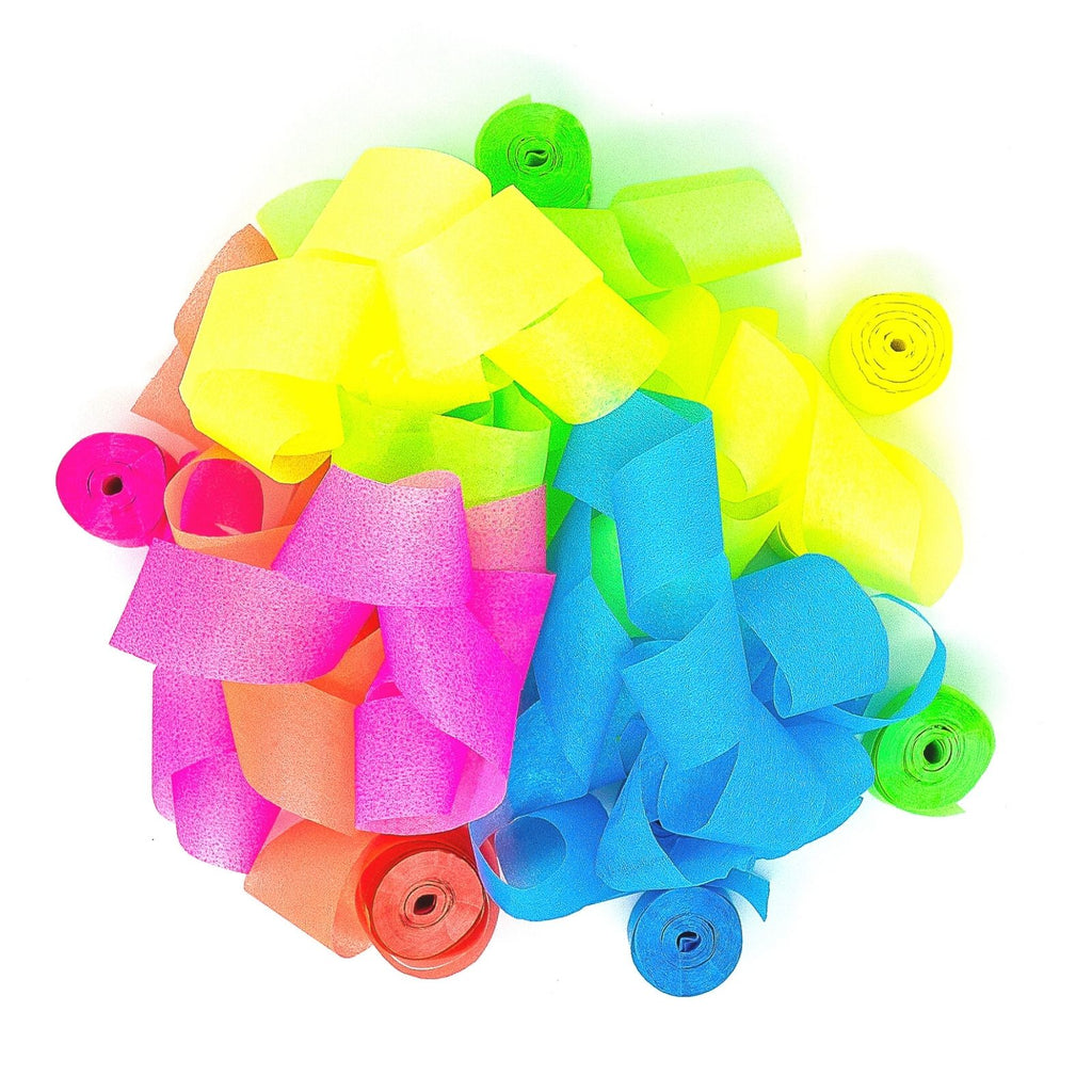 Multicolor Neon Glow Streamers — Ultimate Confetti