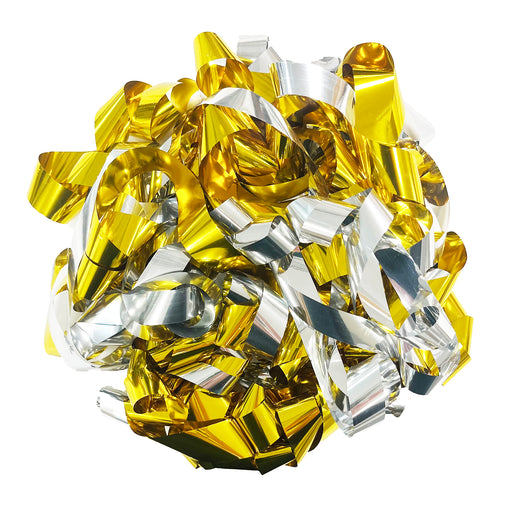 Streamers & Confetti Sparkly Prismatic Stickers, Gold & Silver