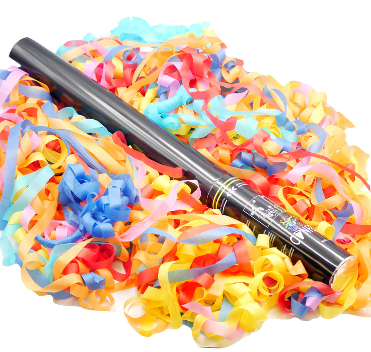 Multicolor Rainbow Tissue Paper - Handheld Confetti Popper Cannon (22)