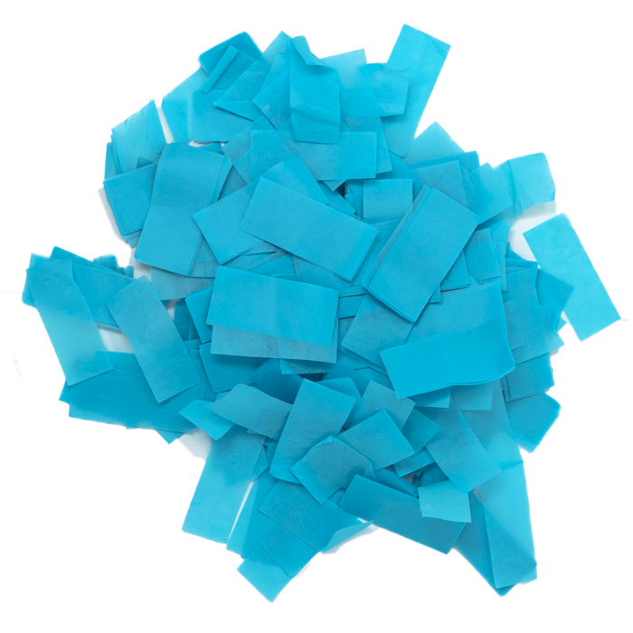 Light Blue Tissue Confetti, Size: 2*.75