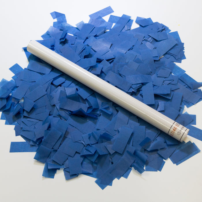 Dark Blue Tissue Paper Confetti Flick Stick (14")