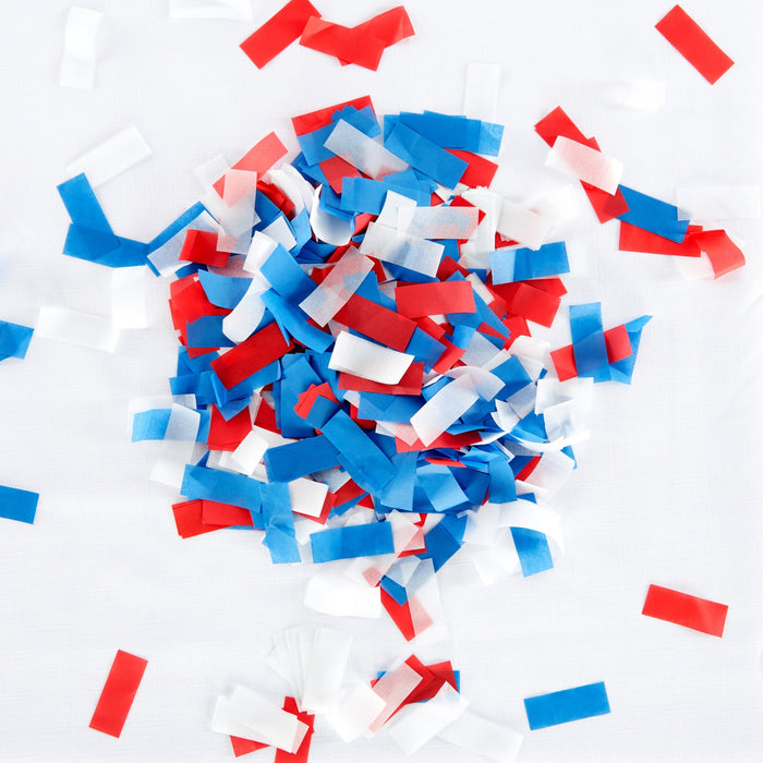 Three Color Confetti Collection - Arts & Crafts Supplies, Red Blue