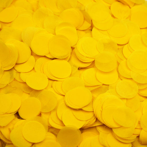 round yellow confetti 