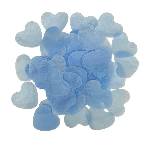 Baby Blue Heart Tissue Paper Confetti (1lb)