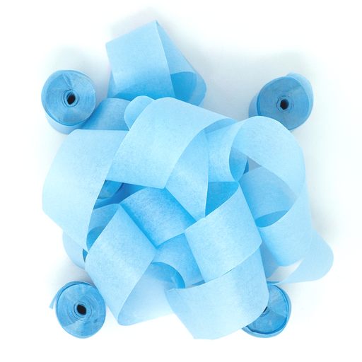 Baby Blue Tissue Paper Streamers | Eco-Friendly Party Supplies