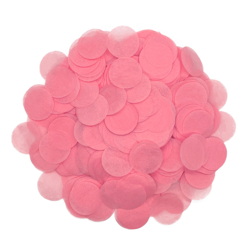 Baby Pink Tissue Paper Confetti Dots - Circles (1lb)