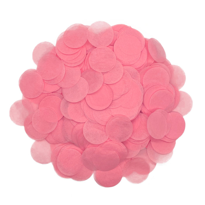 Baby Pink Tissue Paper Confetti Dots - Circles (1lb)