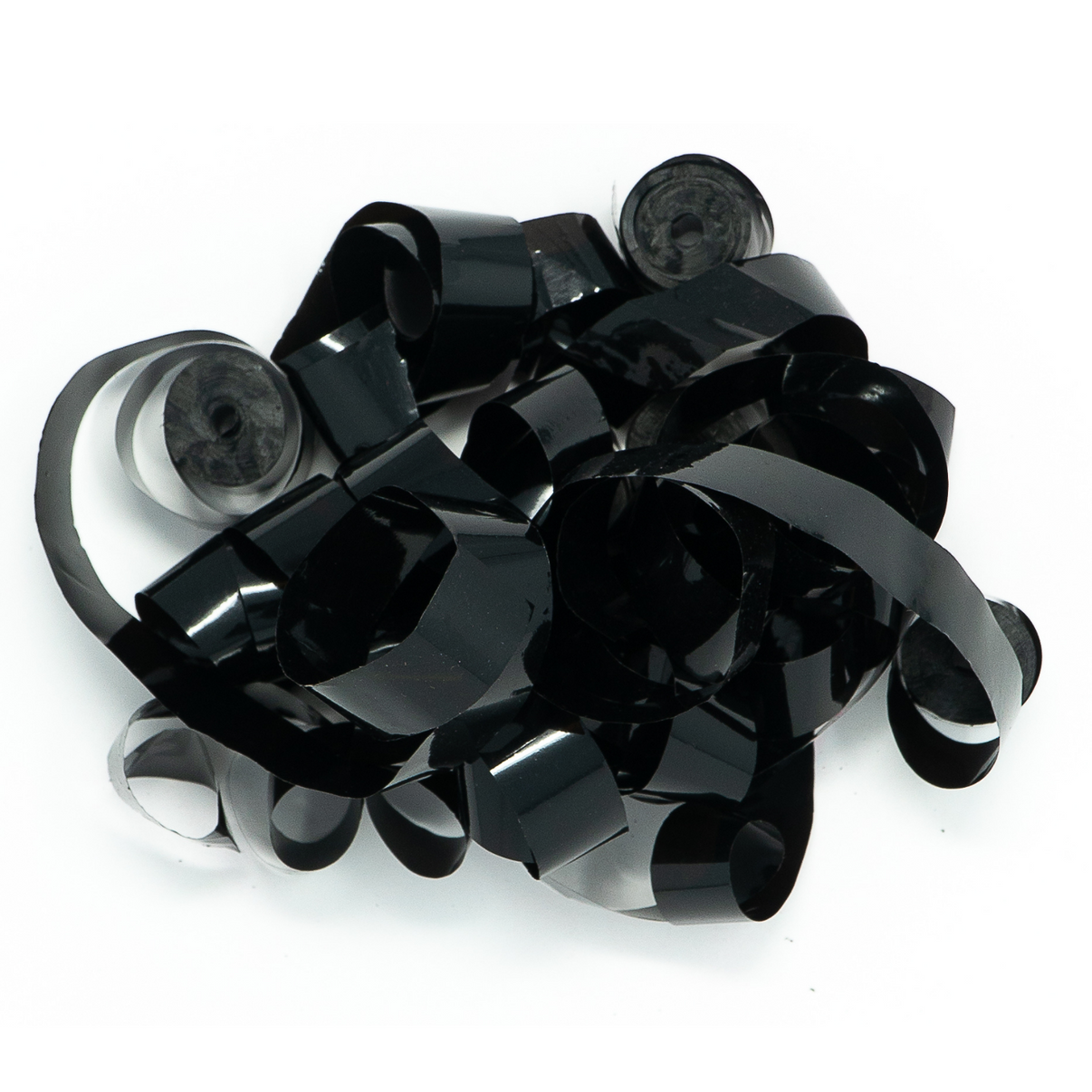 Black Metallic Streamers - 30 Rolls | Ultimate Confetti